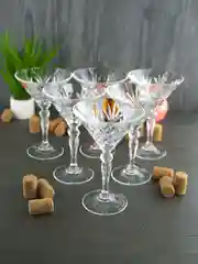 Прозрачный набор креманок RCR Melodia Martini 210 мл 6 шт.