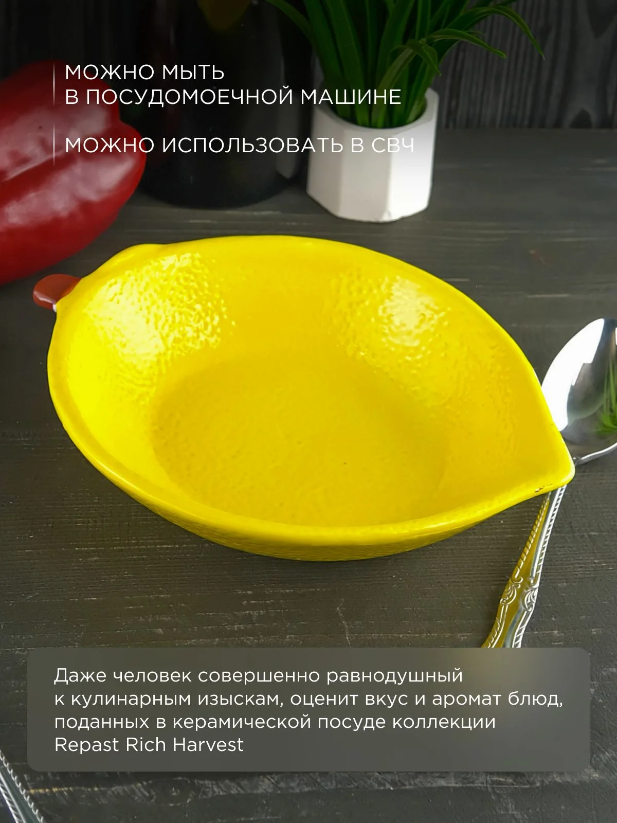 Блюдо Repast Rich harvest Лимон 22*16*4.8 см