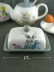 Белый маслёнка с крышкой Repast Happy Easter 17*12,5*8,3 см