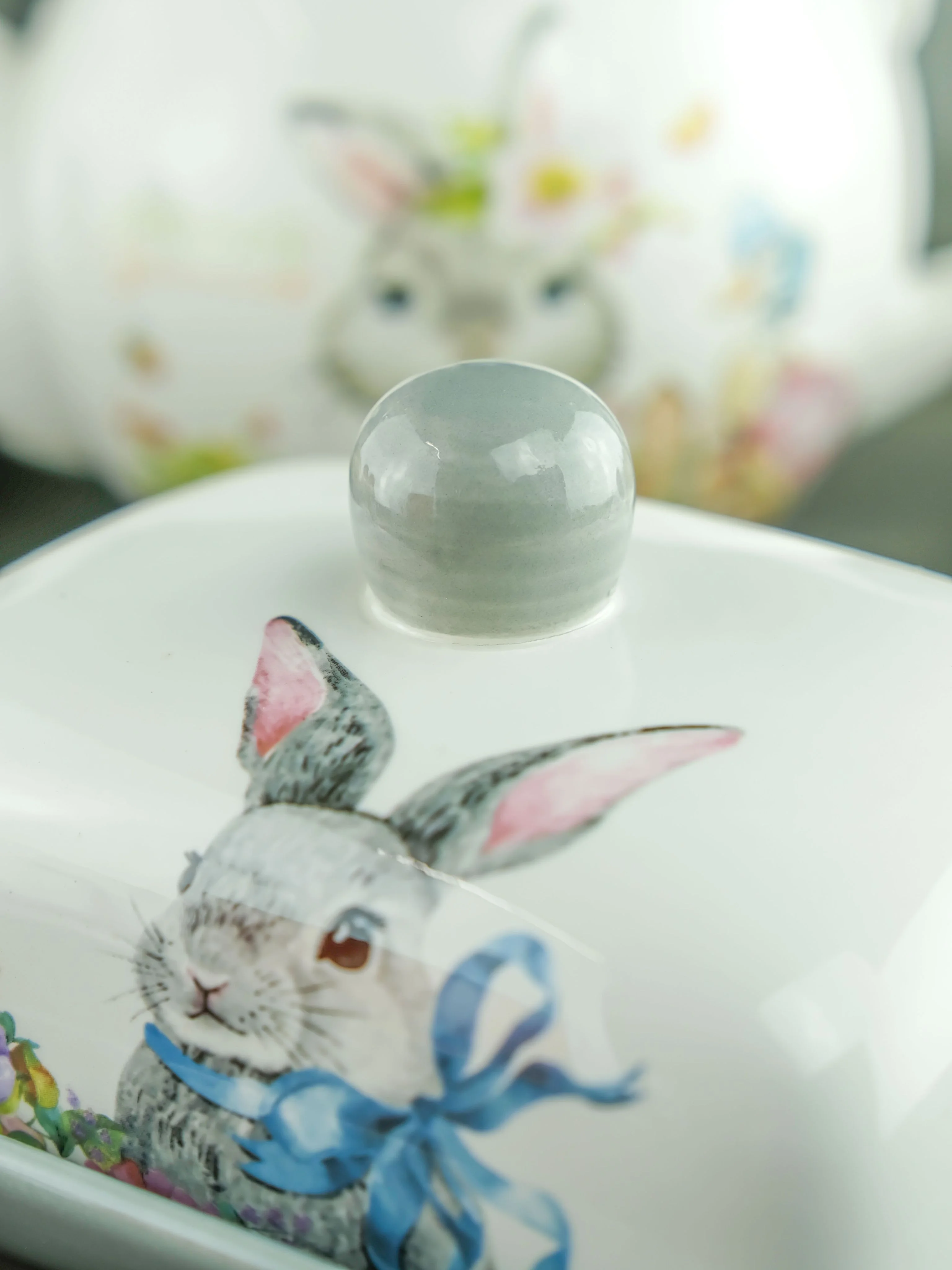 Белый маслёнка с крышкой Repast Happy Easter 17*12,5*8,3 см