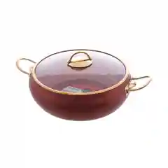 Красный кастрюля с крышкой 6 л 28 см Elite Gold Красный