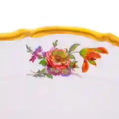 Блюдо овальное Queen's Crown Мейсенский букет 39 см