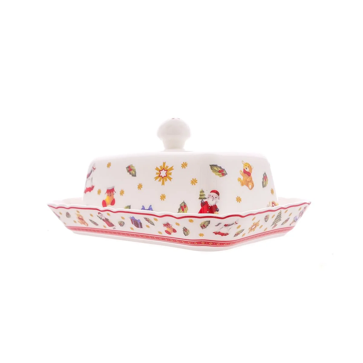 Белый маслёнка с крышкой Repast Red toys 17*12*2.6 см крышка 13.8*8.8*7.4 см