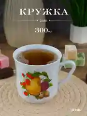Белый кружка Nela Time Средняя карель Микс с грушей