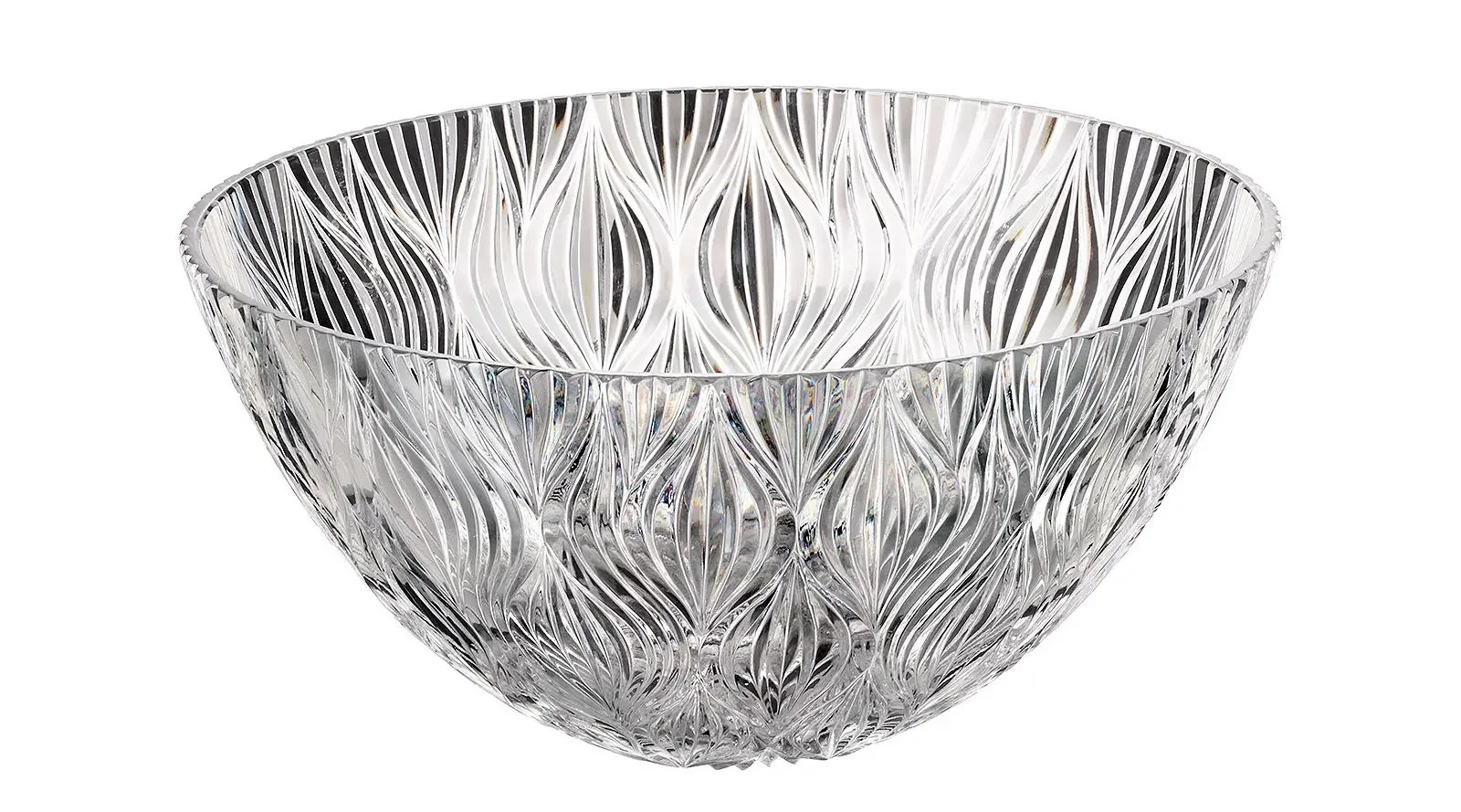 Прозрачный салатник глубокий Crystalite Bohemia ONION 25 см