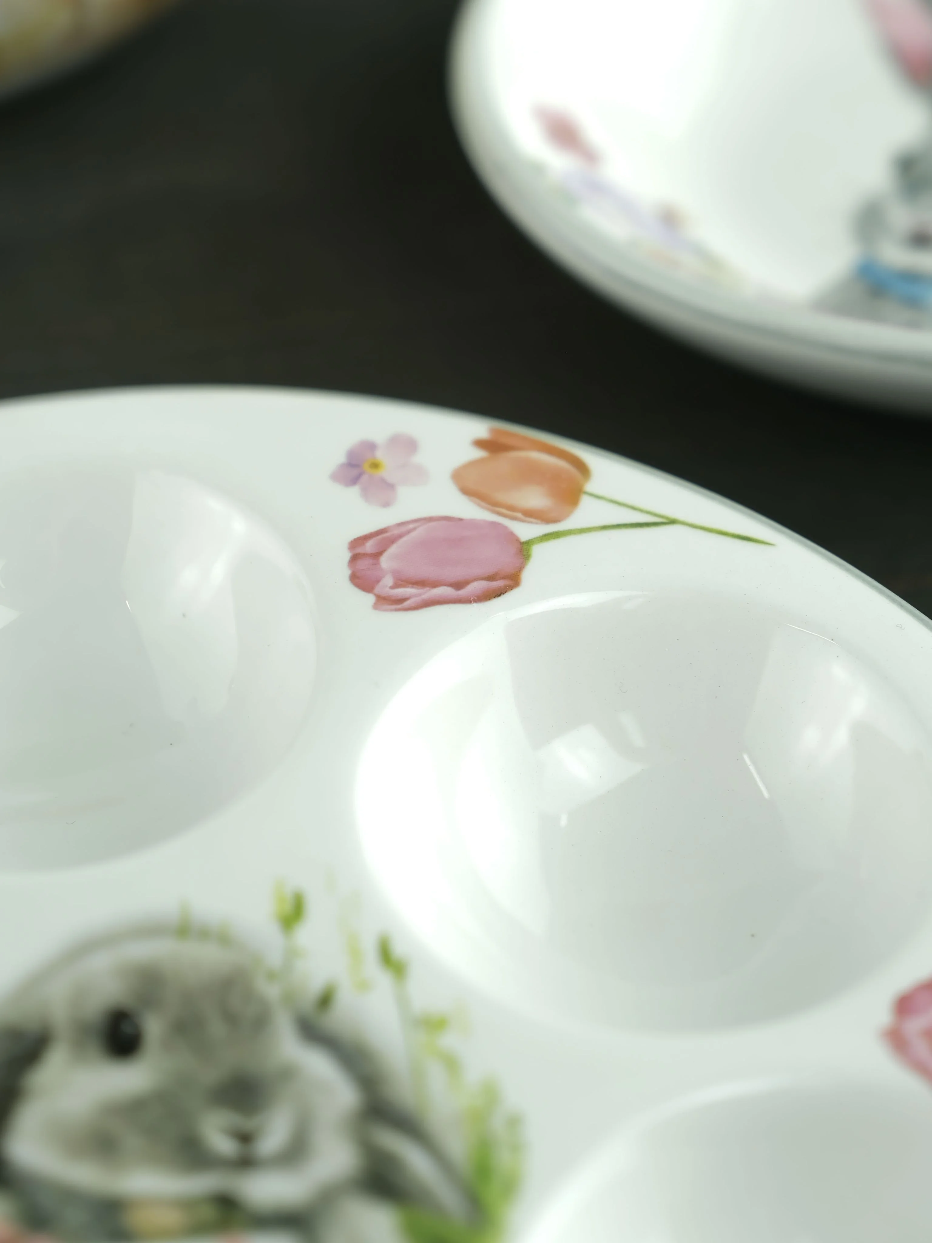 Серый подставка для 6 яиц Repast Sweet Bunny 18*2 см