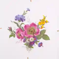 Блюдо квадратное Queen's Crown Мейсенский букет 32см