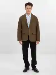 Оливковый пиджак мужской