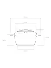 Кастрюля со стеклянной крышкой, 24 см/5,5 л, NADOBA, серия MARUSKA