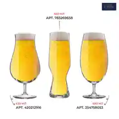 Прозрачный набор бокалов для пива Crystalite Bohemia Beer 550 мл (6 шт)
