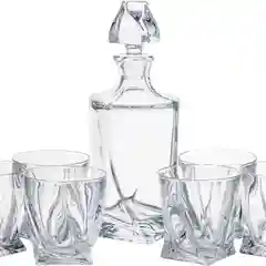 Прозрачный набор для виски Crystalite Bohemia "Quadro", 7 предметов. 17266