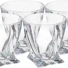 Прозрачный набор для виски Crystalite Bohemia "Quadro", 7 предметов. 17266