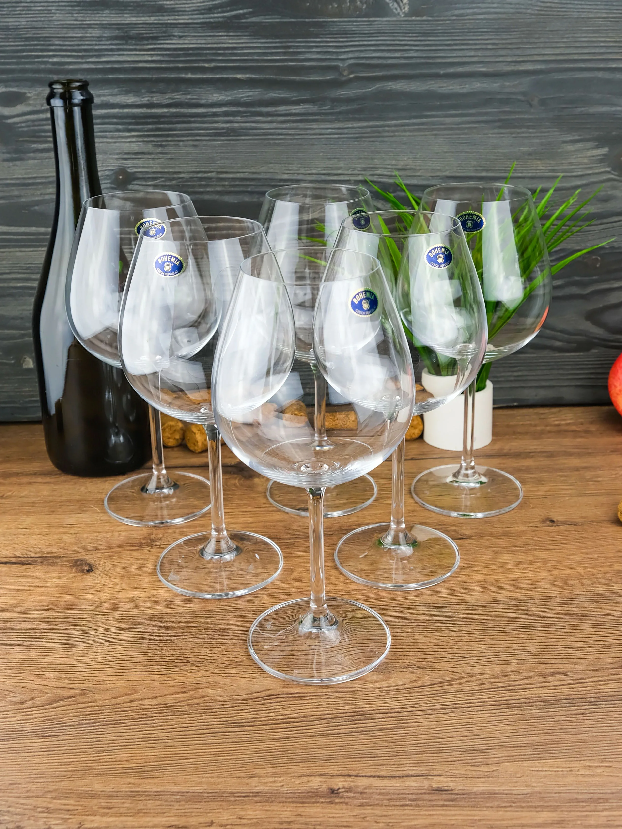 Прозрачный набор бокалов для вина Crystalite Bohemia Gastro, 650 мл, 6 шт