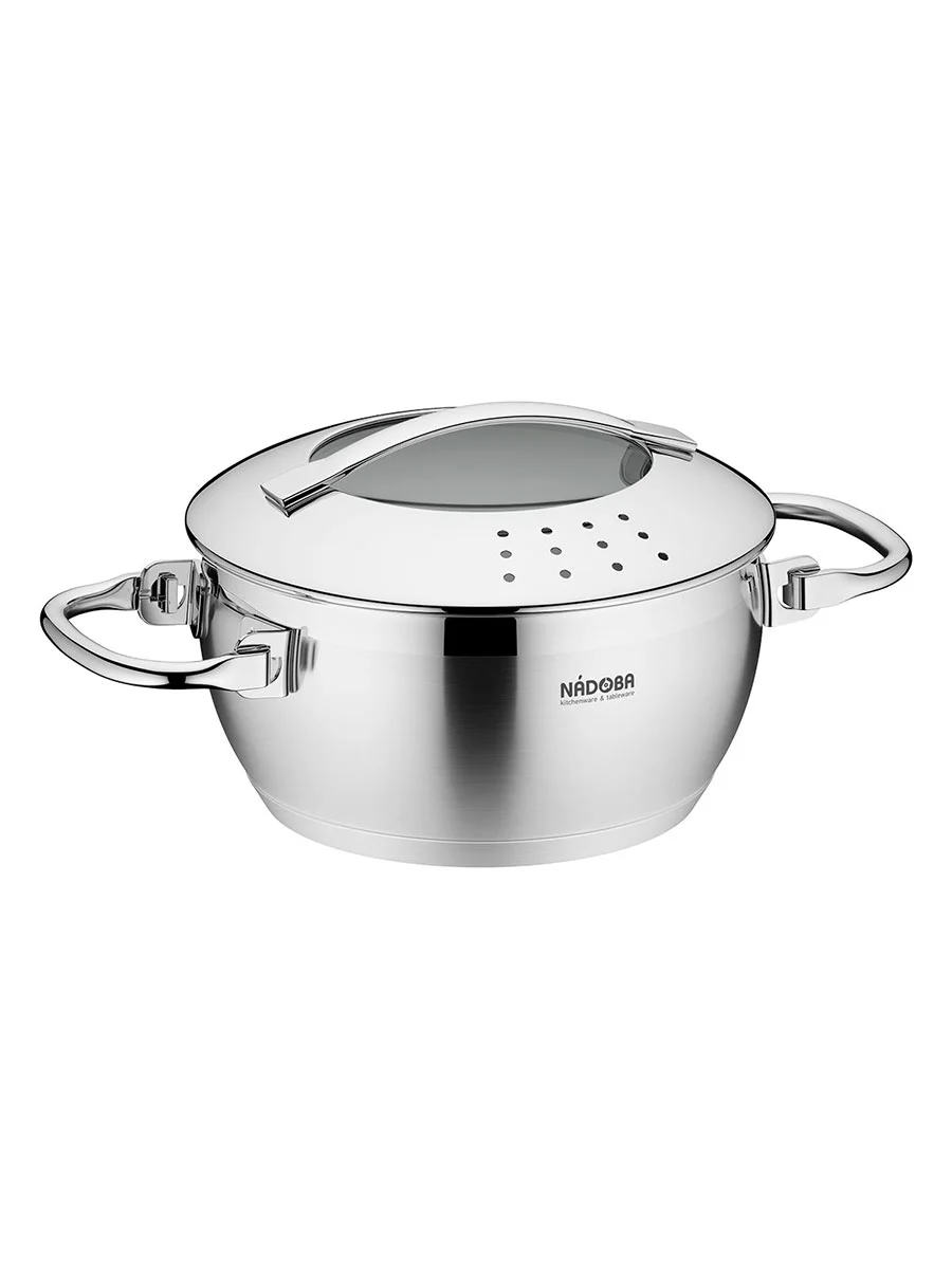 Кастрюля со стеклянной крышкой, 16 см/1,4 л, NADOBA, серия MARUSKA