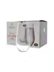 Прозрачный набор стаканов для воды Crystalite Bohemia COLUMBA OPTIC 580 мл (6 шт)