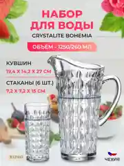 Набор для воды Crystalite Bohemia Diamond, 7 предметов
