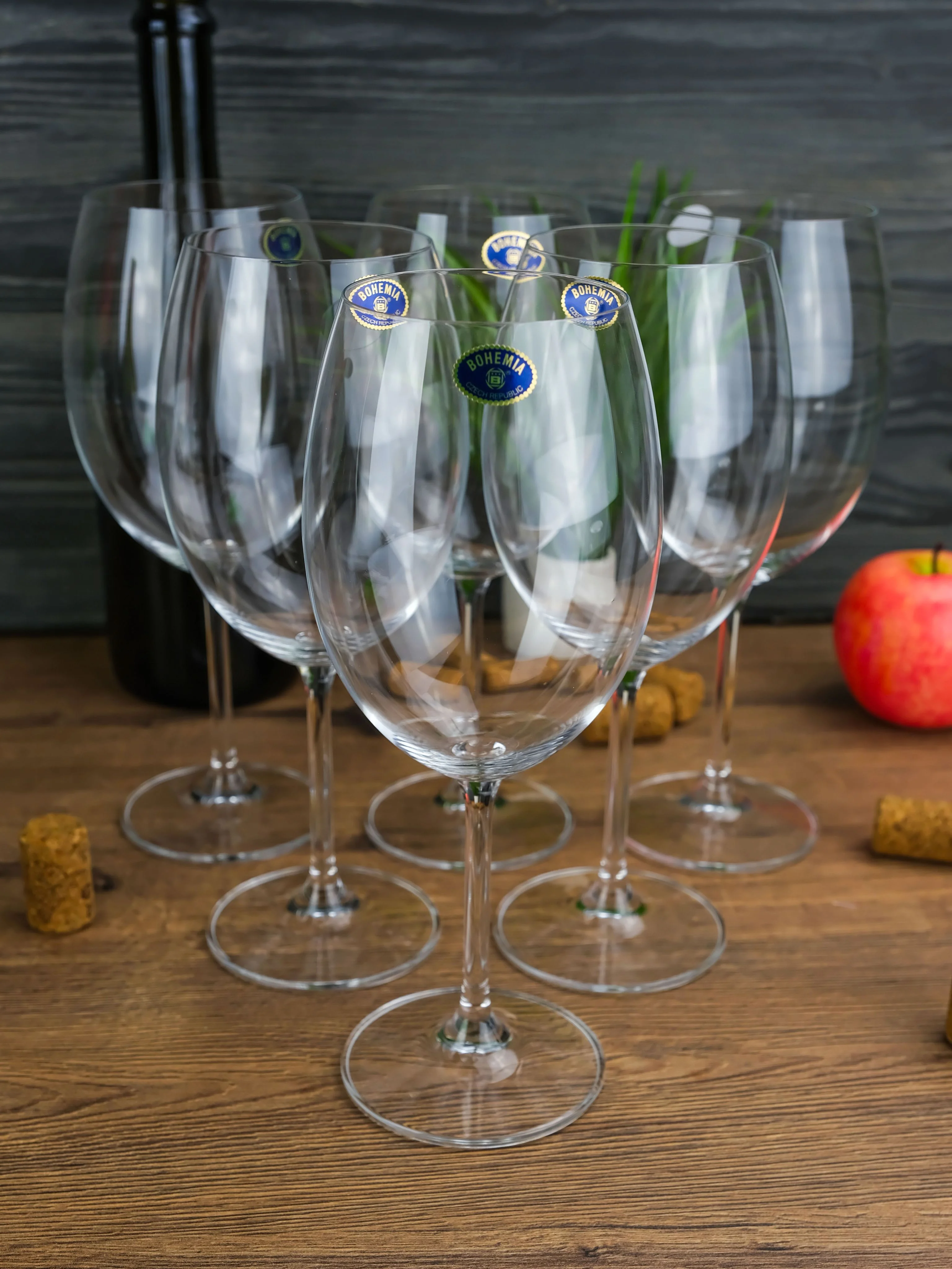 Прозрачный набор бокалов для вина Crystalite Bohemia Colibri/Gastro 580 мл (6 шт)