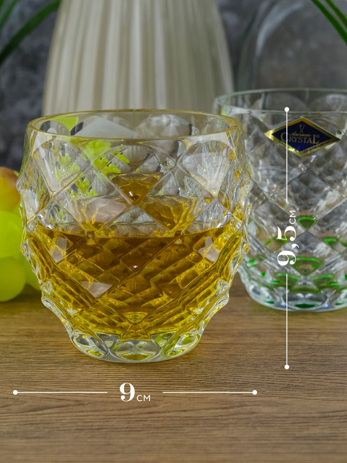 Прозрачный набор стаканов ассорти Aurum Crystal Morres 340 мл