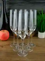 Прозрачный набор фужеров для шампанского Crystalex Bohemia Waterfall 190 мл(6 шт)