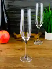 Прозрачный набор фужеров для шампанского Crystalex Bohemia Waterfall 190 мл(6 шт)