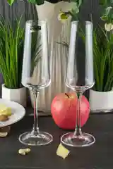 Прозрачный набор бокалов для шампанского Crystalite Bohemia Corvus/naomi 160 мл 2 шт.