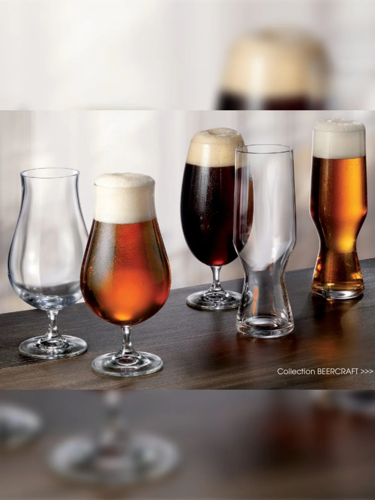Прозрачный набор бокалов для пива Crystalite Bohemia Beer 680 мл 2 шт. 630 мл 2 шт. 550 мл 2 шт.