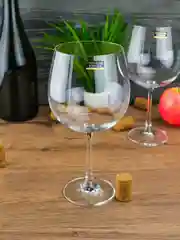 Прозрачный набор бокалов для вина Crystalite Bohemia Milvus/Barbara 670 мл (6 шт)