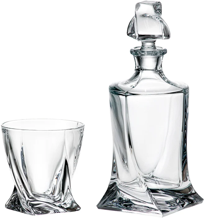 Набор для виски Crystalite Bohemia Quadro, 5 предметов. 32313