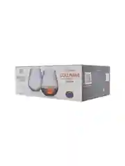 Прозрачный набор стаканов для виски Crystalite Bohemia COLUMBA OPTIC 380 мл (6 шт)