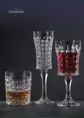 Прозрачный набор бокалов для вина Crystalite Bohemia Diamond 200 мл (6 шт)