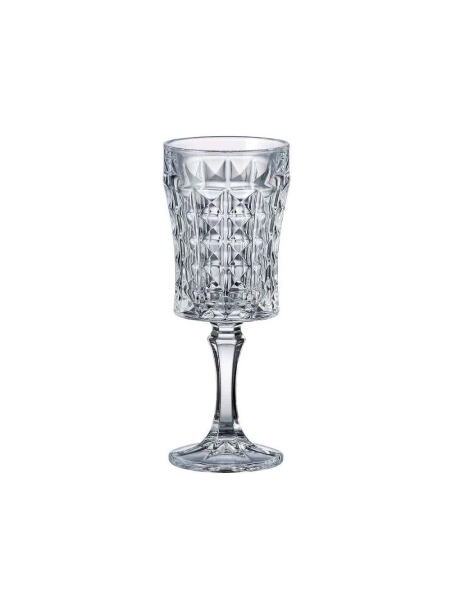 Прозрачный набор бокалов для вина Crystalite Bohemia Diamond 200 мл (6 шт)