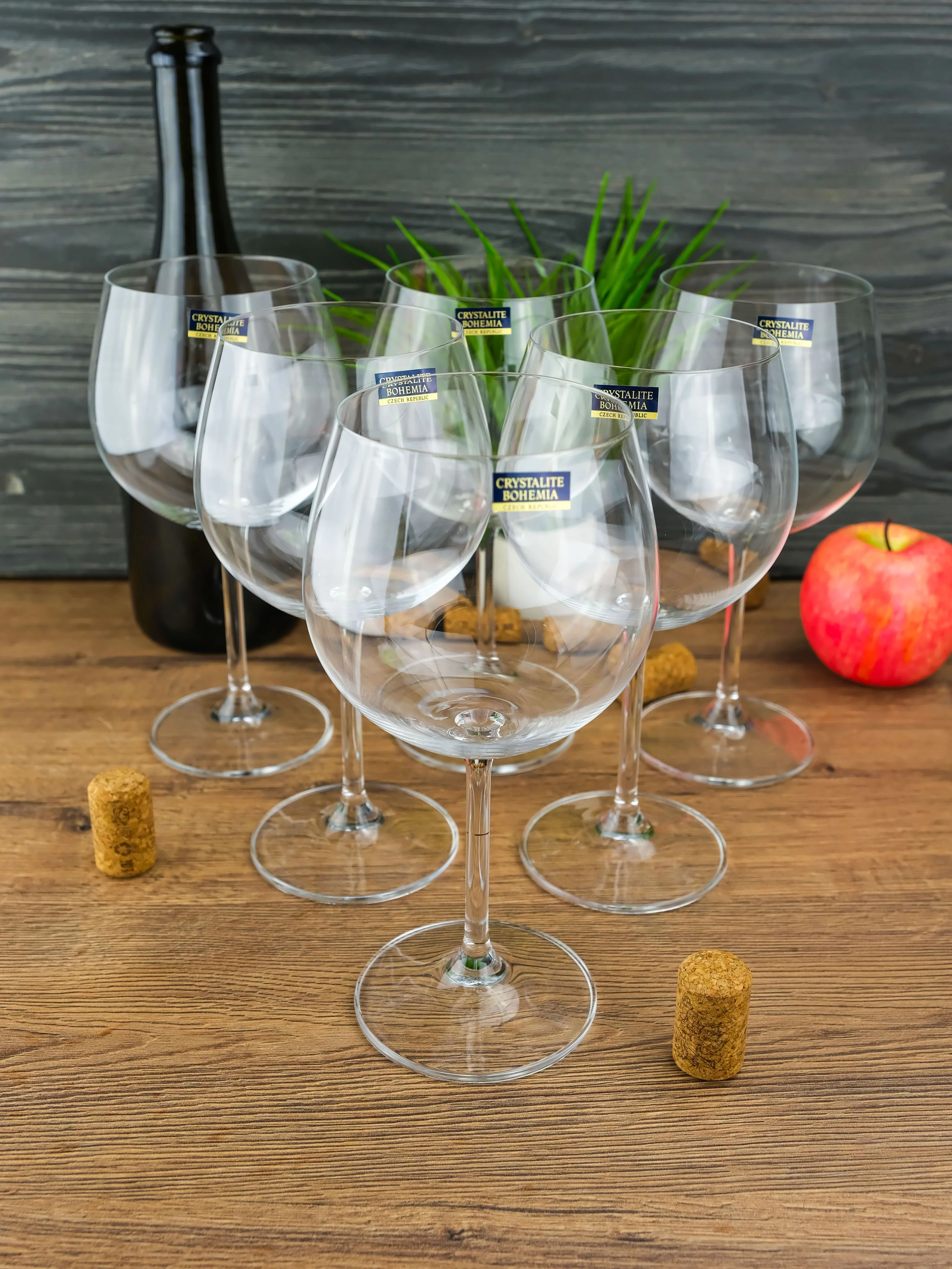 Прозрачный набор бокалов для вина Crystalite Bohemia Colibri/Gastro 570 мл (6 шт)