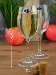 Прозрачный набор бокалов для вина Crystalite Bohemia Sylvia/Klara 250 мл (6 шт)