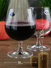 Прозрачный набор бокалов для бренди и коньяка Crystalite Bohemia Sylvia/Klara 400 мл (6 шт)