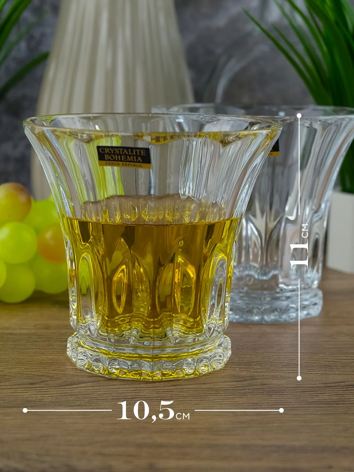 Прозрачный набор стаканов для виски Crystalite Bohemia Wellington 300 мл(6 шт)