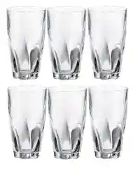 Прозрачный набор высоких стаканов Crystalite Bohemia Barley twist 390мл (6 шт)
