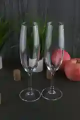 Прозрачный набор бокалов для шампанского Crystalite Bohemia Sylvia/Klara 220 мл (2 шт)