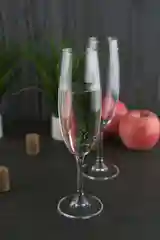 Прозрачный набор бокалов для шампанского Crystalite Bohemia Sylvia/Klara 220 мл (2 шт)