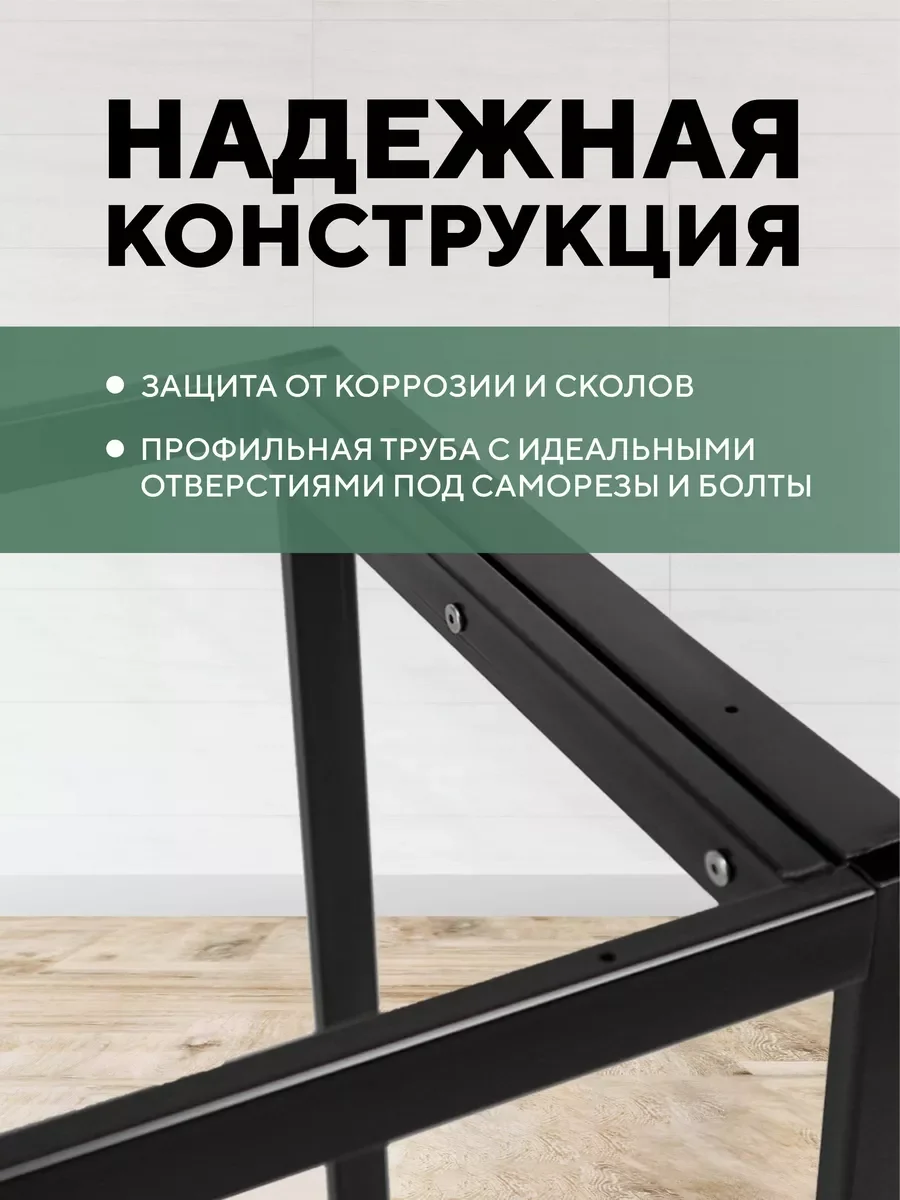 Серый стол письменный, кухонный, компьютерный, обеденный стол в стиле лофт