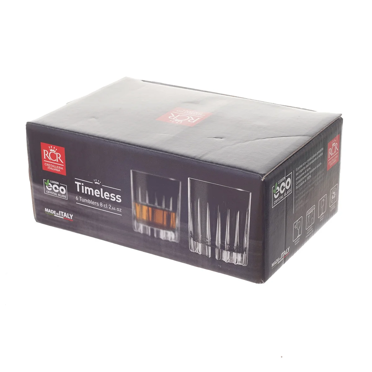 Прозрачный набор стопок для водки RCR Timeless 60мл (6 шт)