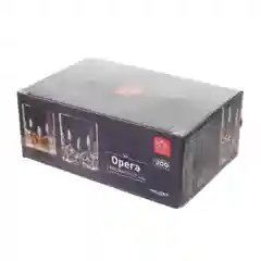 Прозрачный набор стаканов для виски RCR Opera 210мл (6 шт)