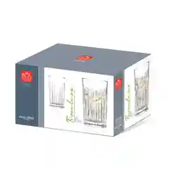 Прозрачный набор стаканов для воды напитков RCR Timeless 440мл (6 шт)