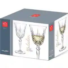 Прозрачный набор фужеров для вина RCR Melodia 210 мл (6 шт)
