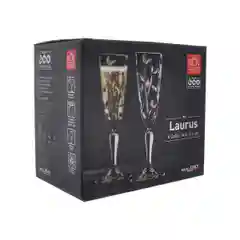 Прозрачный набор фужеров для шампанского RCR Laurus 180мл (6 шт)
