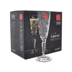 Прозрачный набор фужеров для шампанского RCR Laurus 180мл (6 шт)
