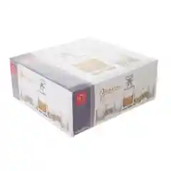 Прозрачный набор для виски RCR Opera 7 предметов (Штоф 750мл Стаканы 210мл)