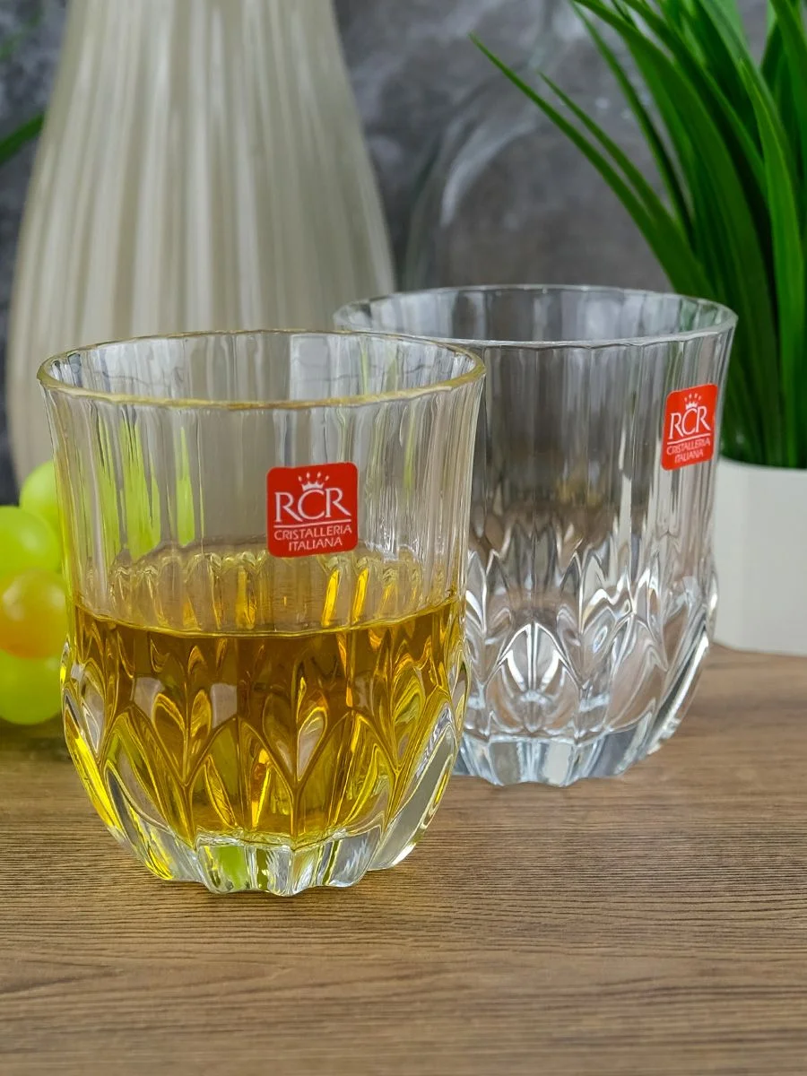 Прозрачный набор стаканов для виски RCR Adagio Dof Style 320мл (6 шт)