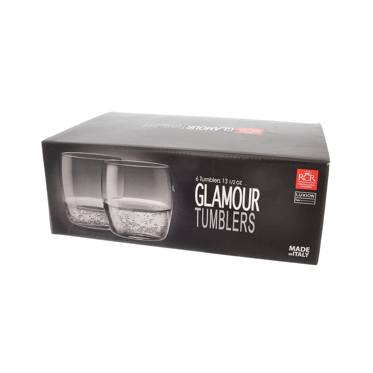 Прозрачный набор стаканов для виски RCR Glamour (6 шт)