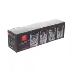 Прозрачный набор стаканов для виски RCR set Mixology 340мл (4 шт)