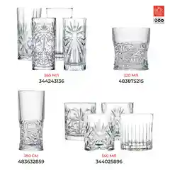 Прозрачный набор стаканов для виски RCR set Mixology 340мл (4 шт)